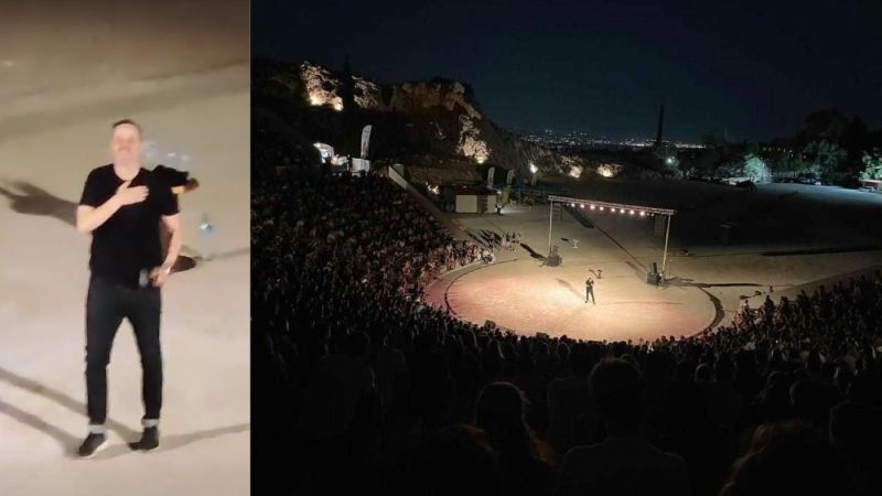 Το «ευχαριστώ» του Αλέξανδρου Τσουβέλα που γέμισε το Θέατρο Πέτρας